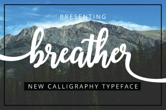 Breather Font: Light, Calm, and Perfect for Promo Graphics