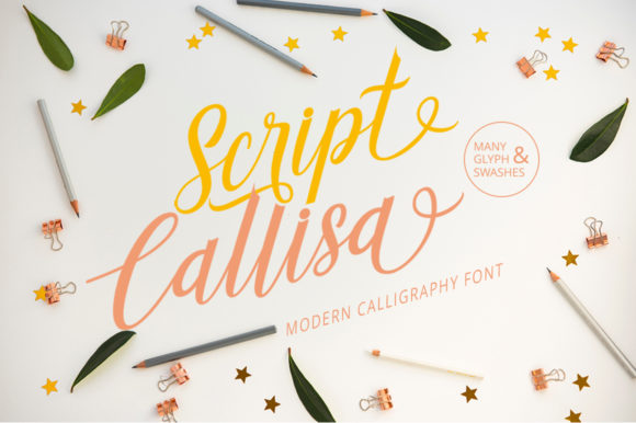 Callisa Script: A Romantic Handwritten Font for Editorial Design