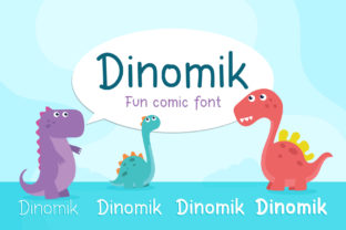 Dinomik: A Fun and Cheerful Sans Serif Font for Small Business Branding