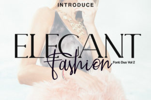 Elegant Fashion Duo: A Script Handwritten Font Pair for Branding & Promos