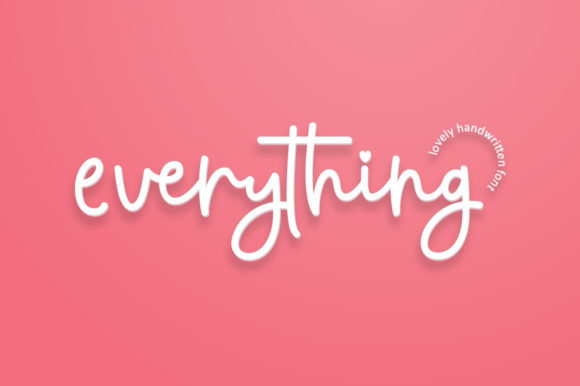 Everything Script: A Modern Handwritten Font for Campaign Graphics