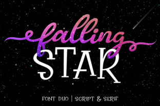 Falling Star Duo: A Script Handwritten Font for Branded, Friendly Campaigns