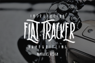 Flat Tracker Font for Bold, Authentic Branding