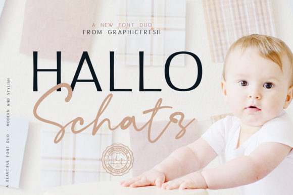 Hallo Schatz Duo: Elegant Sans Serif Fonts for Standout Campaigns