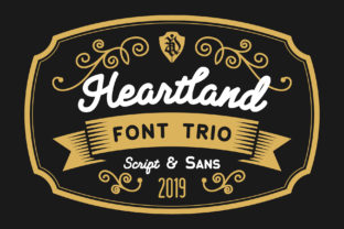 Heartland Trio: A Retro-Inspired Font for Vintage Brand Campaigns
