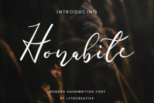 Honabite Script Handwritten Font for Elegant Branding