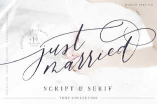 Just Married Duo: A Script Handwritten Font for Wedding Stationery & Branding