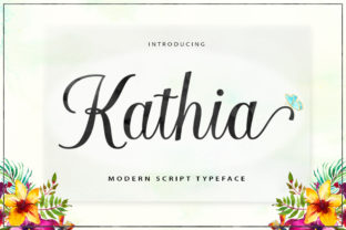 Kathia Script: A Modern Calligraphy Font for Small Business Branding