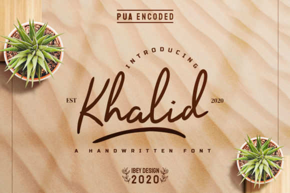 Khalid: A Luxurious Script Handwritten Font for Crafters