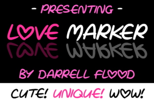 Love Marker Script Handwritten Font for Crafters