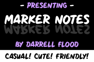 Marker Notes: A Friendly Handwritten Font for Small Business Branding