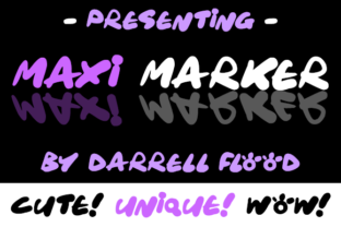 Maxi Marker: A Thick, Expressive Script Handwritten Font for Editorial Design