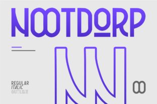 Nootdorp Sans Serif Font for Handmade Brands & Printables