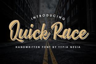 Quick Race Font for Nostalgic Branding That Feels Timelessly Warm