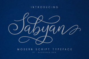 Sabyan: A Modern Script Handwritten Font for Elegant Design