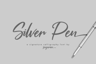 Silver Pen Script Font for Elegant Branding Projects