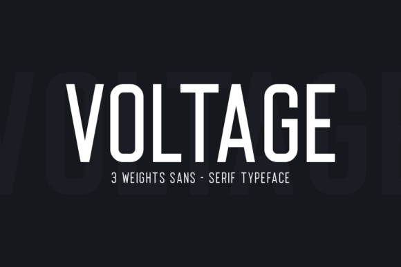Voltage: A Bold Sans Serif Font for Standout Campaigns