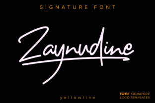 Zaynudine: A Script Handwritten Font for Authentic Modern Typography